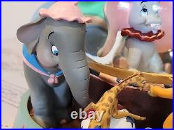 RARE Disney Dumbo Animated Musical Snow Globe Entry of the Gladiators