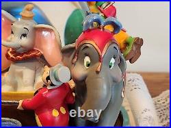 RARE Disney Dumbo Animated Musical Snow Globe Entry of the Gladiators