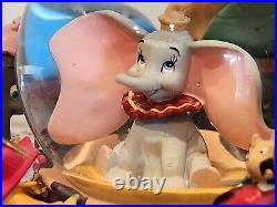 RARE Disney Dumbo Animated Musical Snow Globe Entry of the Gladiators