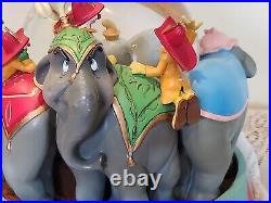 RARE Disney Dumbo Animated Musical Snow Globe Entry of the Gladiators