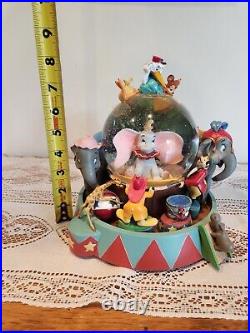 RARE Disney Dumbo Animated Musical Snow Globe Entry of the Gladiators