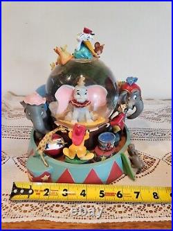 RARE Disney Dumbo Animated Musical Snow Globe Entry of the Gladiators