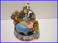 RARE Disney Dumbo Animated Musical Snow Globe Entry of the Gladiators with Box