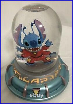 RARE Disney Lilo & Stitch Lighted Musical Snow Globe Works Great
