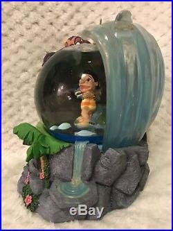 RARE Disney Lilo Stitch Surfing Dr Jumba Pleakley Snow Globe Musical collectible
