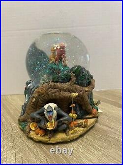 RARE Disney Lion King Hakuna Matata Musical Snowglobe Snow Water Globe Excellent