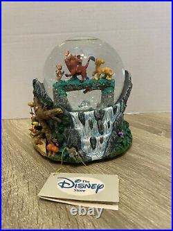 RARE Disney Lion King Hakuna Matata Musical Snowglobe Snow Water Globe Excellent