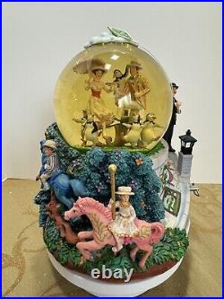 RARE Disney Music Globe Mary Poppins Let's Go Fly A Kite Carousel Penguins