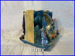 RARE Disney Parks Cinderella Storybook Double-Sided Musical Snow Globe Statue