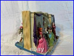 RARE Disney Parks Cinderella Storybook Double-Sided Musical Snow Globe Statue