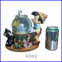 RARE Disney Pinocchio Toyland Fishbowl Cleo Figoro Musical Snow Globe No BoxREAD