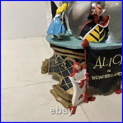RARE Disney Store Alice in Wonderland Musical Snow Globe Works Withoriginal Box