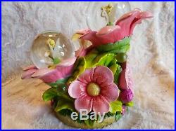 RARE Disney Tinker Bell MOODY BLOOM Musical Multi 4 Snow Globe You Can Fly! HTF