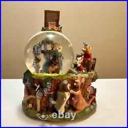 RARE Disney Winnie The Pooh Photographer Musical Snow Globe