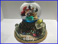 RARE Disney's The Little Mermaid Music Snow Water Globe Part Of Your World