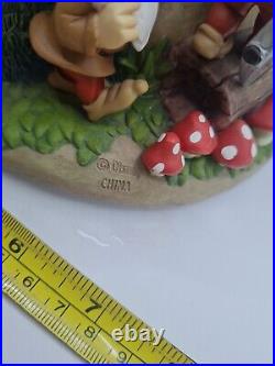 RARE! Large Disney Musical Snow Globe of the Snow White & Seven Dwarfs