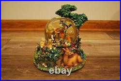 RARE Vintage Disney BAMBI Musical Snow Globe Little April Showers Works