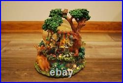 RARE Vintage Disney BAMBI Musical Snow Globe Little April Showers Works