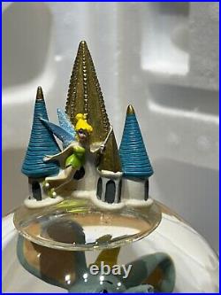 RARE Vtg Walt Disney World Double Snow Globe Musical Character Gathering Parade