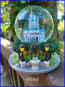 RARE Walt Disney Cinderella Castle Musical Light Up Snow Globe So This Is Love