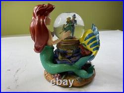 RARE! Walt Disney's Little Mermaid Under The Sea Musical Snow Globe Read New