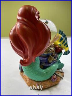 RARE! Walt Disney's Little Mermaid Under The Sea Musical Snow Globe Read New