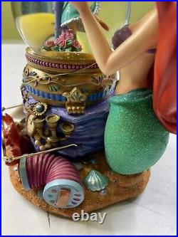 RARE! Walt Disney's Little Mermaid Under The Sea Musical Snow Globe Read New