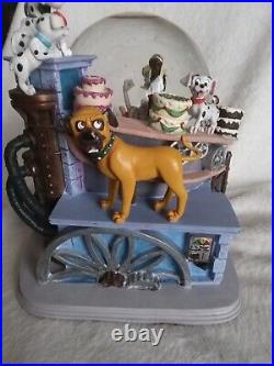 Rare 101 Dalmations Disney Musical Snow Globe In Bakery Factory