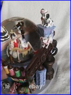 Rare 101 Dalmations Disney Musical Snow Globe In Bakery Factory