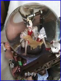 Rare 101 Dalmations Disney Musical Snow Globe In Bakery Factory