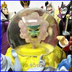 Rare 2004 Disney Villains Statue Snow Globe Evil Musical Grim Grinning Ghosts