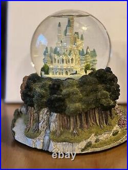 Rare 9 Inch Disney Musical Snow Globe Cinderella's Castle So this is Love MUSIC