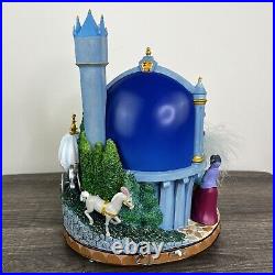 Rare Cinderalla Snow Globe Musical A Dream Is A Wish Fountain DAMAGED AS-IS