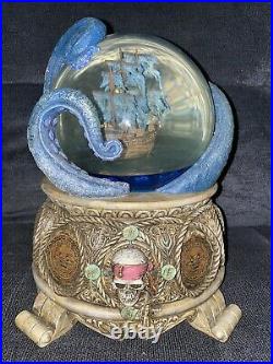 Rare Collectible Disney Pirates of the Caribbean Musical Water Globe LARGE