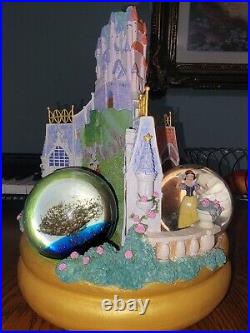 Rare Disney 3 Snow globe. Snow White, Cinderella & Rare Globe Musical Spins