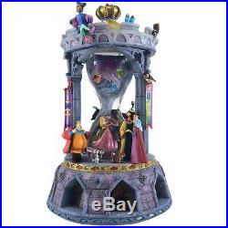 Rare Disney Direct Sleeping Beauty Hourglass Snow Globe and Music Box LARGE