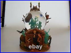 Rare Disney Haunted Mansion Grim Grinning Ghosts Music Light Up Snow Globe