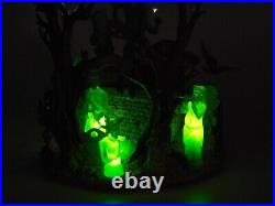 Rare Disney Haunted Mansion Grim Grinning Ghosts Music Light Up Snow Globe