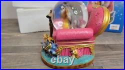Rare Disney Lady and the Tramp Family Musical Chair Snow Globe Playful Melody