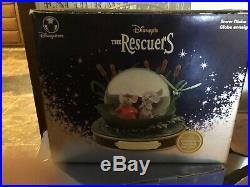 Rare Disney Musical Snow Globe The Rescuers 30th Anniversary Limited Edition