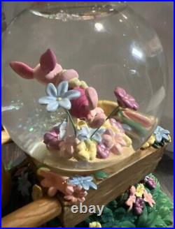 Rare Disney ParksWinnie The Pooh And Piglet Musical Snow Globe HTF