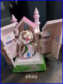 Rare Disney Princess Musical Double Globe Castle Magnetic Door Open