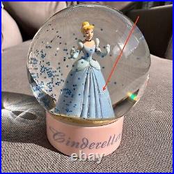 Rare Disney Seasons Princess Musical Snowglobe Cinderella, Ariel, Aurora, Belle