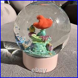 Rare Disney Seasons Princess Musical Snowglobe Cinderella, Ariel, Aurora, Belle