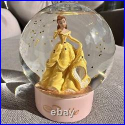 Rare Disney Seasons Princess Musical Snowglobe Cinderella, Ariel, Aurora, Belle