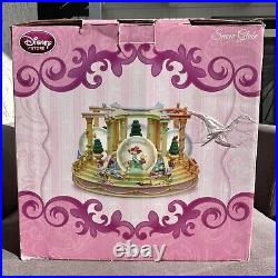 Rare Disney Seasons Princess Musical Snowglobe Cinderella, Ariel, Aurora, Belle