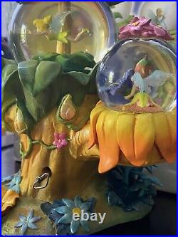 Rare Disney Store Tinker Bell Fairyland Music Snow Globe You Can Fly Tree Fairy