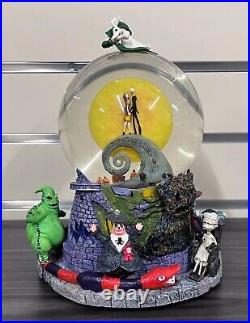 Rare Disney The Nightmare Before Christmas Snow Globe 1993 Music Vintage Retro