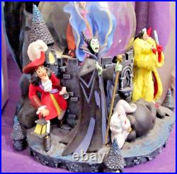 Rare Disney Villains Musical Snow Globe Original Box video Sold at Disney Park