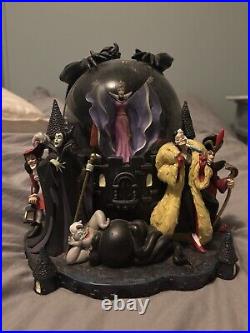 Rare Disney Villains Snow Globe Musical Night On Bald Mountain Vintage